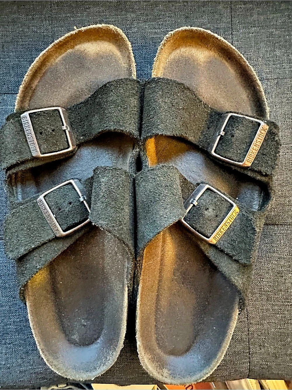 Birkenstock Arizona Soft Footbed Mocha Brown Suede Sandals Sz 39 (US 8 - 8.5)